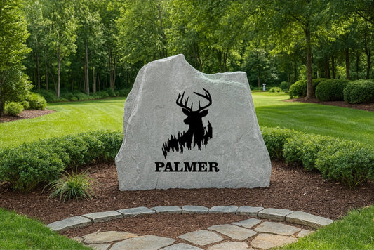 Deer Buck Address or Name Stone