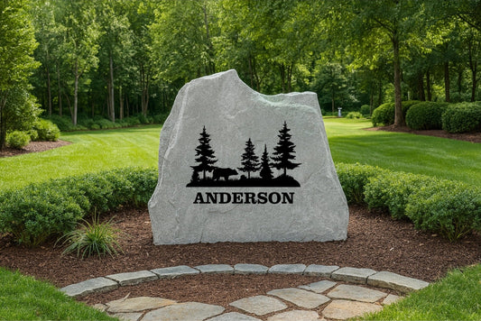 Bear Scene Name or Address Stone