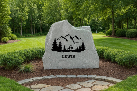 Deer Mountain Scene Name or Address Stone