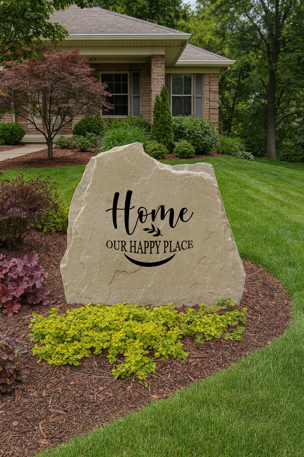 Home – Our Happy Place Decorative Yard Stone