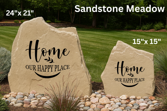 Home – Our Happy Place Decorative Yard Stone