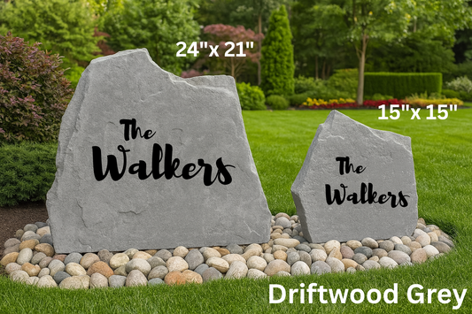 Family Name Stone – Custom Engraved Yard Rock | Personalized Outdoor Decor, Garden Accent, Housewarming Gift