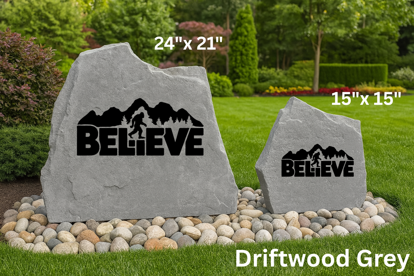 Bigfoot Believe Stone