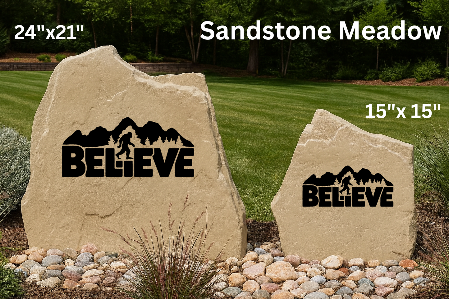 Bigfoot Believe Stone