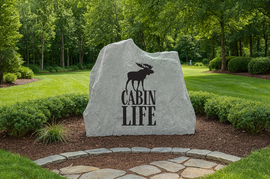 Cabin Life Moose Stone