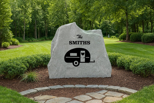 Camper Name Stone