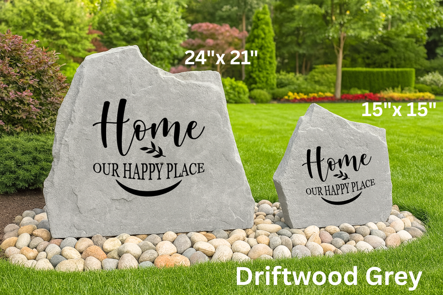 Home – Our Happy Place Decorative Yard Stone